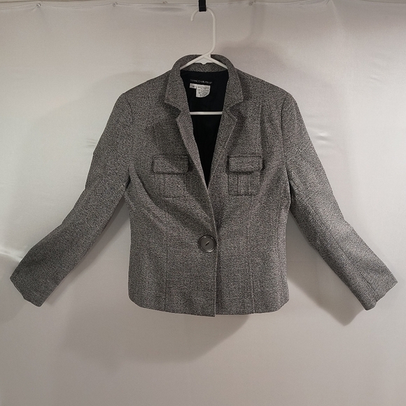 Franco Mirabelli Women's 10 Gray Blazer Jacket - Picture 1 of 9